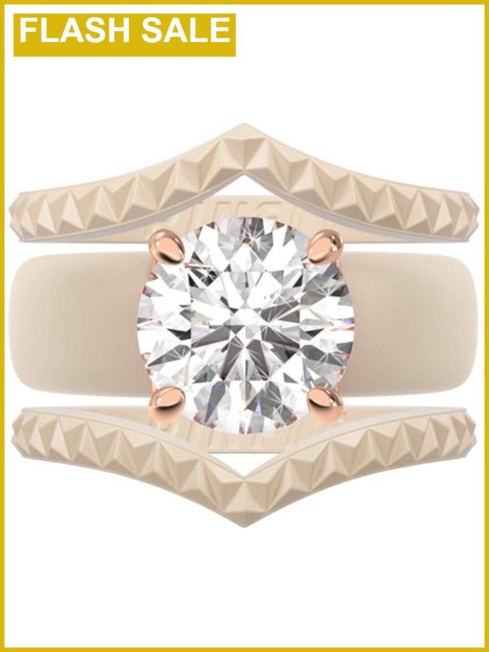 Rinfit Silicone Ring Set with CZ Stone Stackable Bands for Active Lifestyles